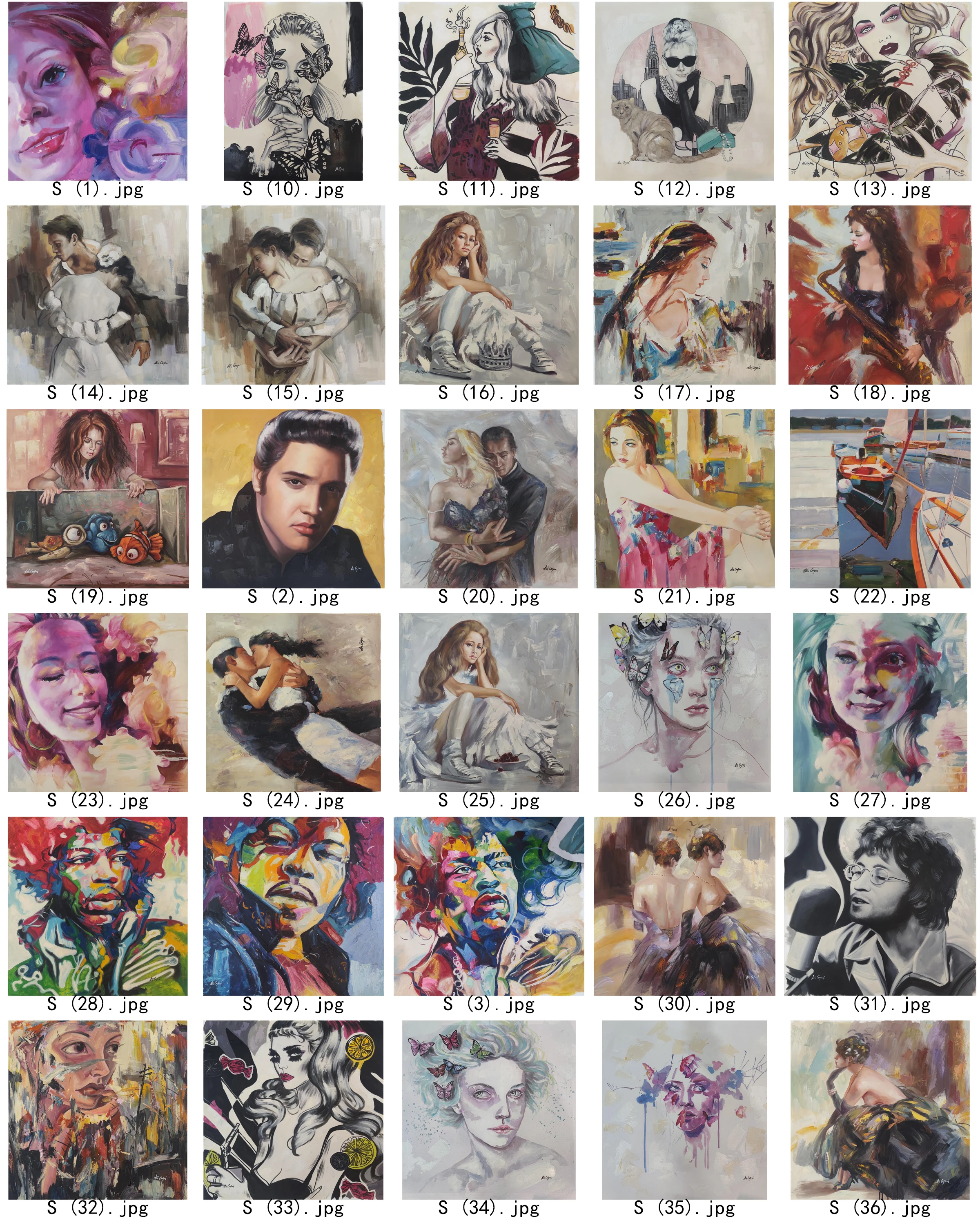 Custom Handpainted Famous Paintings on Canvas Classical Oil Medium Supporting Different Periods