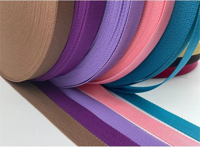 Colorful Heavyweight PP Woven Strap Webbing Tape band  for bag and Luggage and Waistband