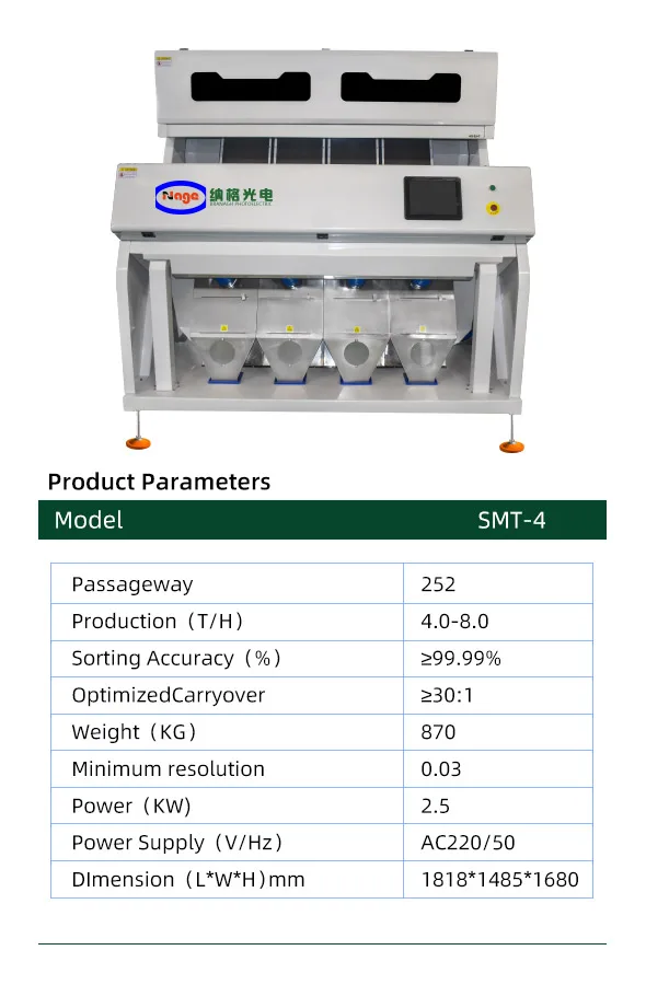 Intelligent cereal select machine for cereals color sorter grain separator