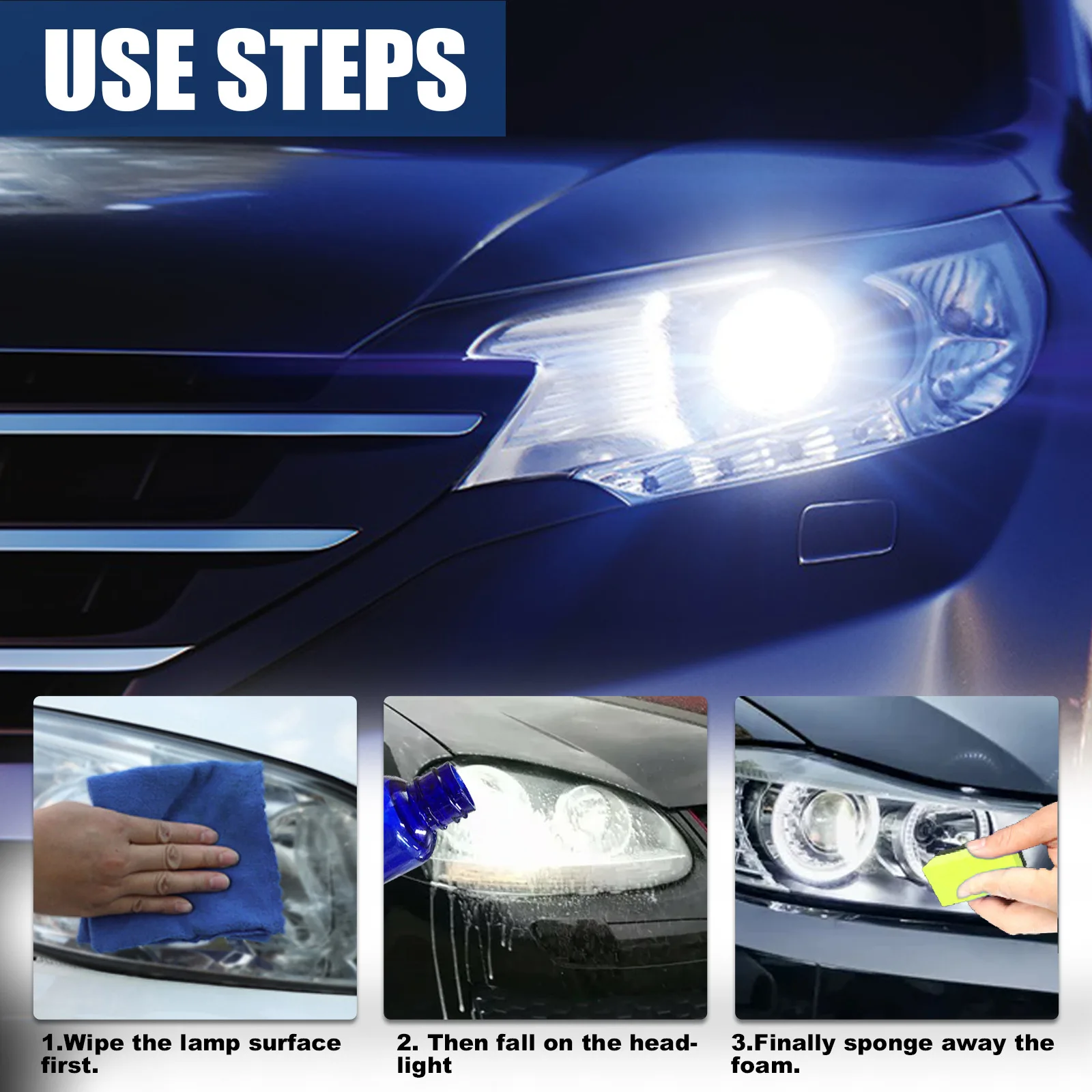North Moon Car Headlight Repair Coating Solution Repair Kit Useful Coating Headlight Polishing Anti-scratch Liquid