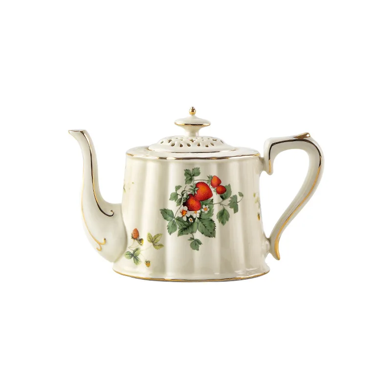 European Vintage Coffee Cup Set Saucer French Restaurant Ceramic English Gold-rimmed Large Teacups BL042902