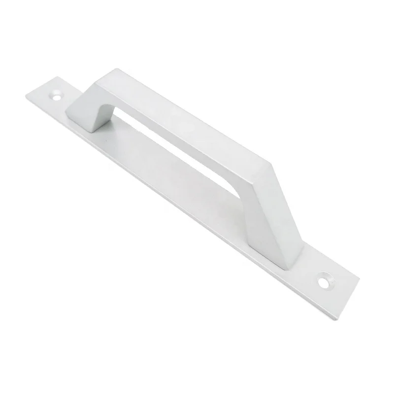 Wholesale House Use Aluminum Alloy Sliding Wood Door Glass Door Modern White Black Handle