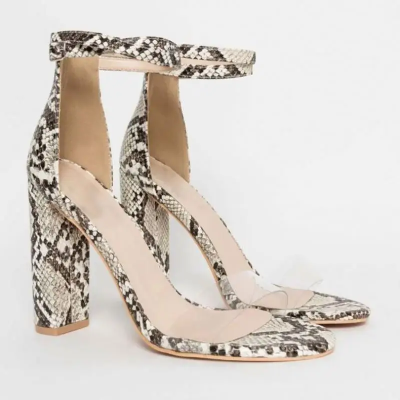 
Big size sexy snake print Lady dress shoes women high heel shoes for party fashionable high heels 
