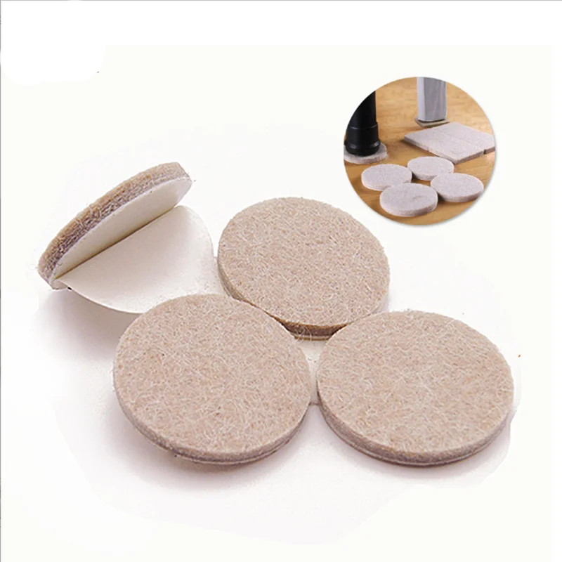 colorful customized size black felt furniture pads for floors