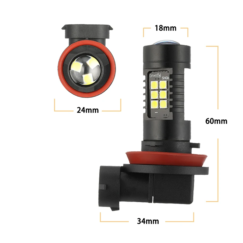  Супер яркая автомобильная светодиодная лампа 1156 P21W 3156 7440 T20 3030 21SMD 12 В светодиодные сигналы поворота Стоп-сигнал противотуманная Лампа 9005 H7 H11