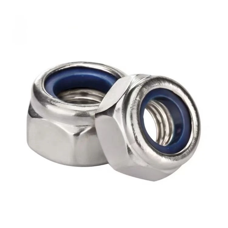 Metric Nylon Insert Locknuts M3 M4 M5 M6 M8 M10 Hex Nylock Nuts Steel Standard Threaded Lock Nut All Sizes Available