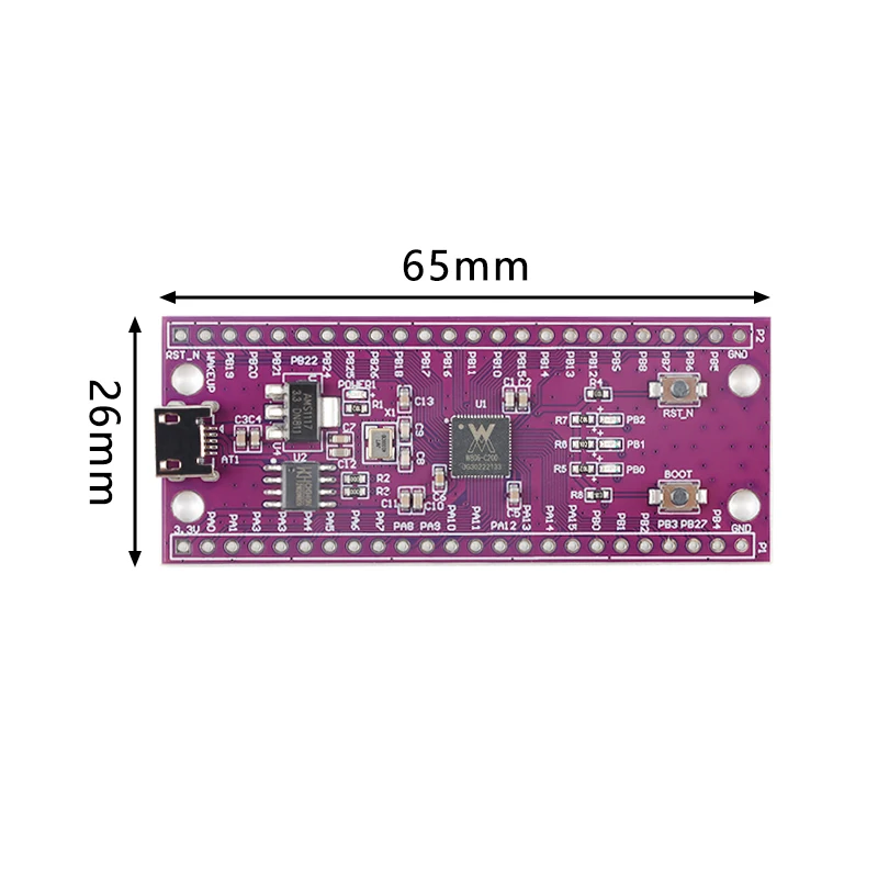 W806 Microcontroller 240MHZ 5-8Bit STM32 Development Board CH340 IoT MCU Chip CDK Development Environment Low Power IOT