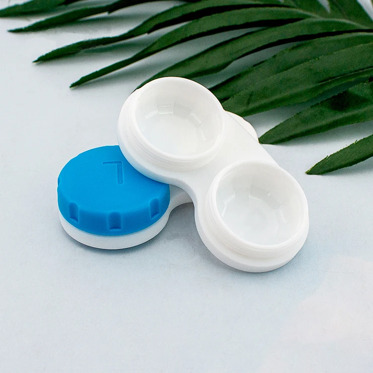 wholesale colorful white box contact lens case