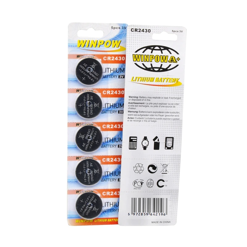 CR2430 3V Lithium Battery Factory Direct CR2032 CR2450