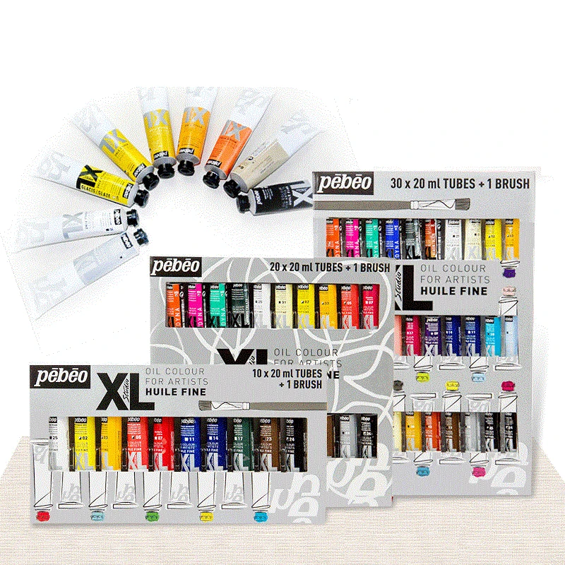 Заводская поставка, Разноцветные алюминиевые трубки в упаковке, 10 20 30 40 цветов, Джамбо 20 мл масляная краска, набор художественной краски