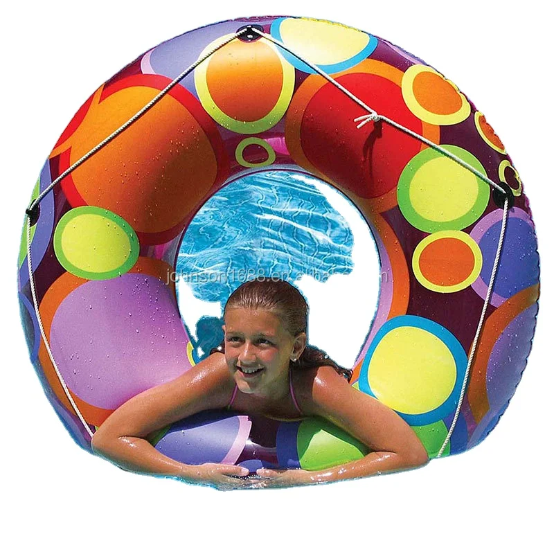Inflatable swim ring