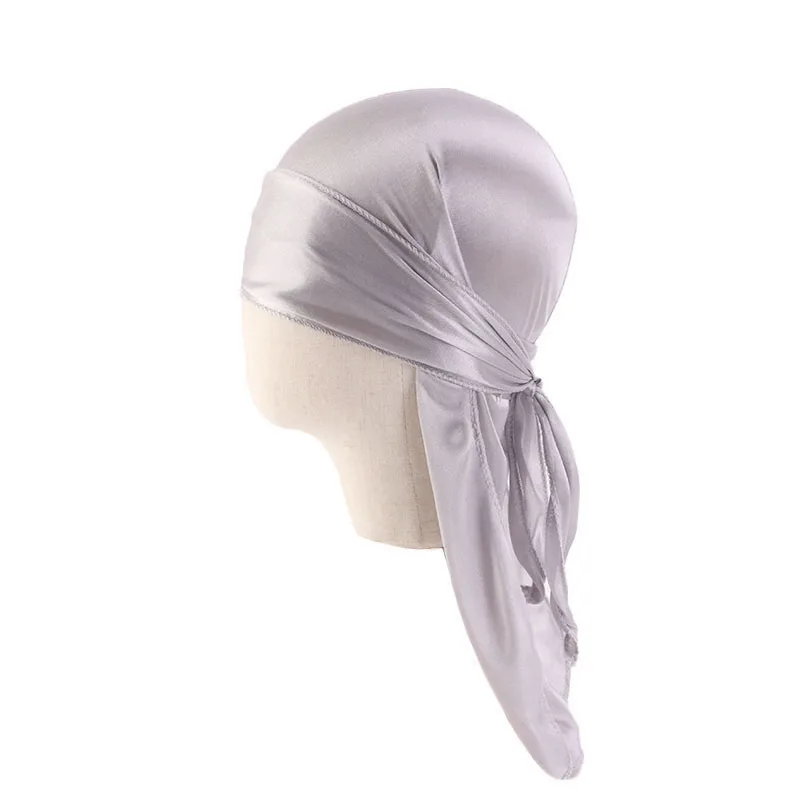 
Wholesale Fashion Hair Accessories Durags Solid Color Kids Durags Boy Black Durag 