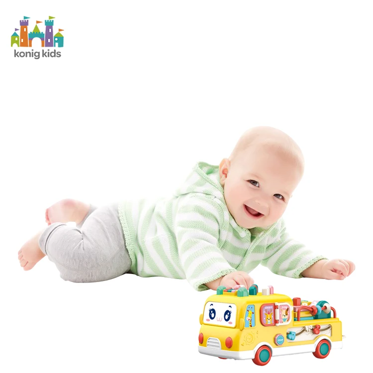 Konig Kids Para Plastic Musical Bus Learning Toy Educational Baby Toy Car