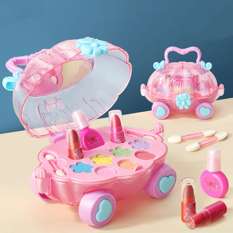Косметическая игрушка для девочек на заказ, коробка для макияжа, набор палетки для макияжа для детей и детей, подарок для ребенка