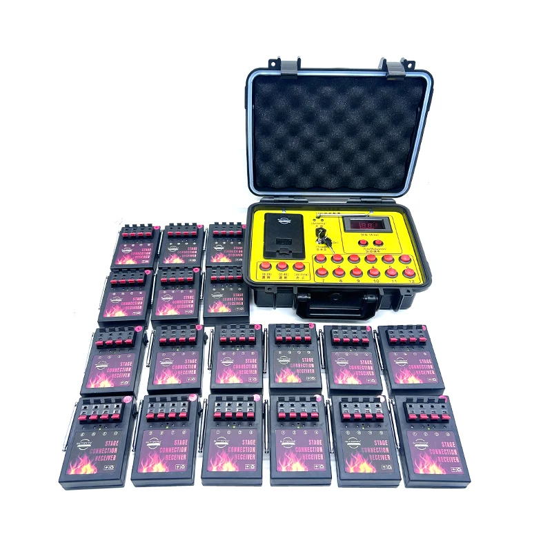 72 Channel with 18 receivers 4 cue cake fireworks firing system 1200 group transmitter control professional ignition system