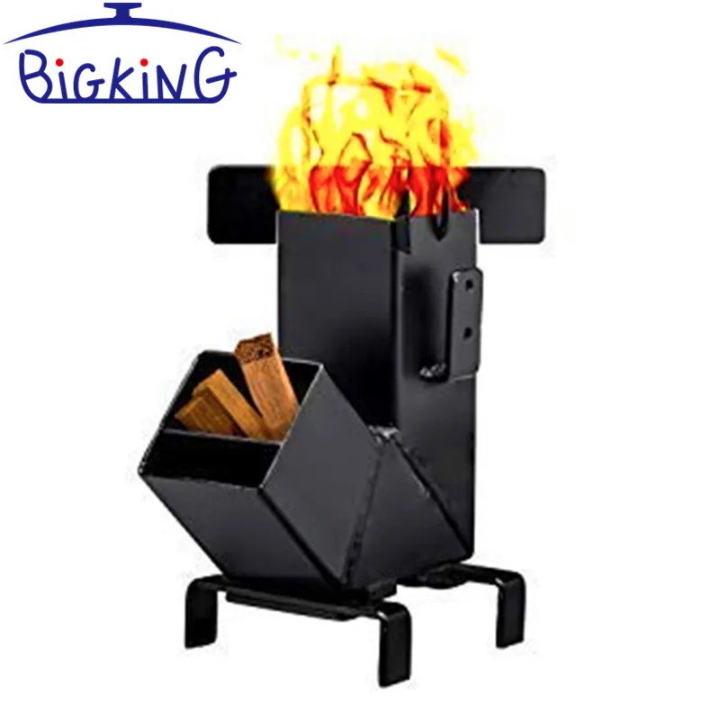 China Wood Rocket Charcoal Pellet Burning Stove for Sale