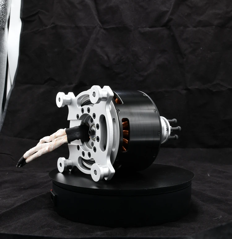 15KW 12090 80KV sensored brushless watercooling motor with 25Nm torque for electric car boat