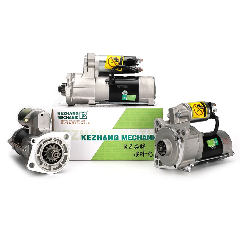 Kezhang Mechanic Excavator Engine Starting Starter motor Assy for hitachi volvo Hyundai XGMA Excavator 320c Start KZ spare parts