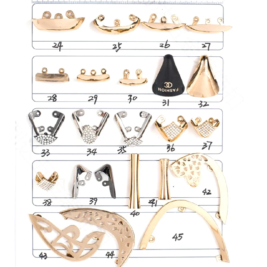 Custom Metal Slippers Shoe Buckle Sandals Hardware Accessories Women Leather Shoes Shoe Chain