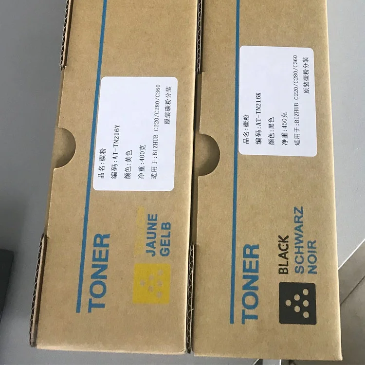 Оригинальный тонер-картридж TN216 Powder C220 C280 C360 для фотокопировальных аппаратов Konica Minolta