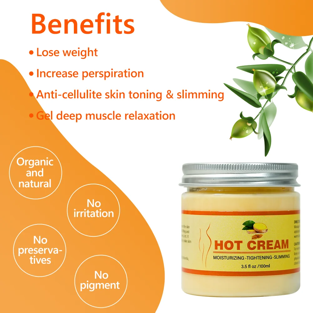 Aromlife Natural Organic Body Weight Loss Hot Belly Fat Cream Burner Shaping Cellulite Burning Sweat Slimming Cream
