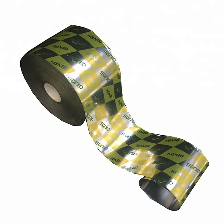 Custom logo food packaging laminating plastic snack packaging film roll for wholesale