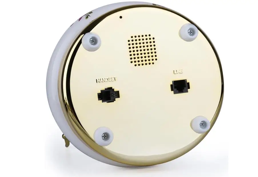 Retro Vintage Phone Antique Telephone with Push Button Old Fashioned Landline Phone with LCD Display Ceramic Corded Telephones