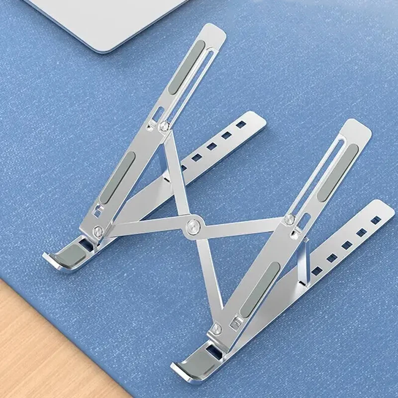 Yicosun Laptop Holder Aluminum Adjustable Ventilated Cooling Notebook Stand For Laptop Stand Foldable