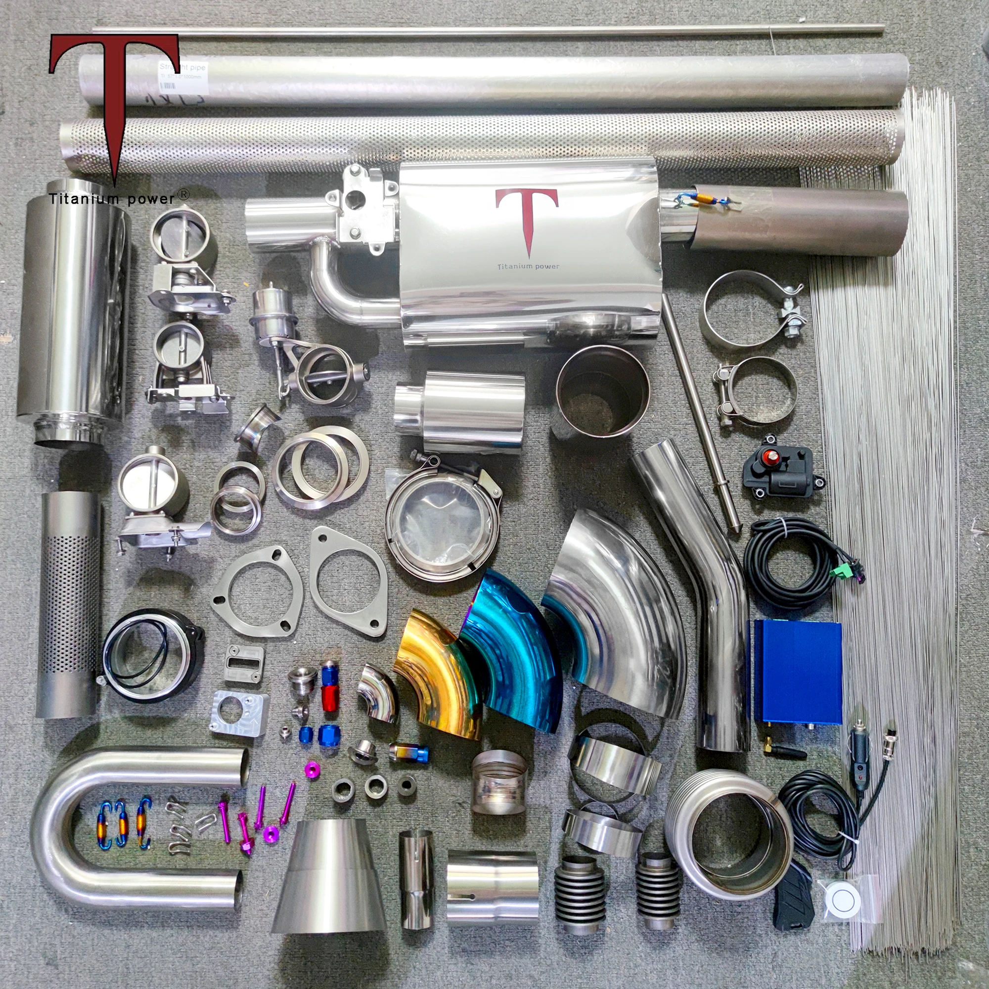 Universal Pre-Weld Elbow 9degree PieCuts Titanium or Stainless Laser Cut Pipe Section for Exhaust system