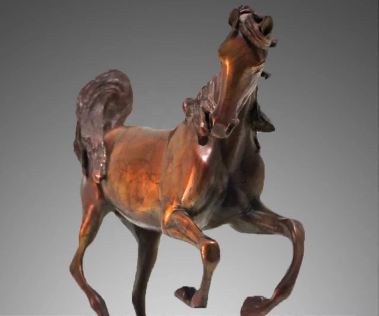 Garden Decoration Metal Sculpture Life Size Bronze Beautiful Horse Sculpture Bronze Copper Sculpture
