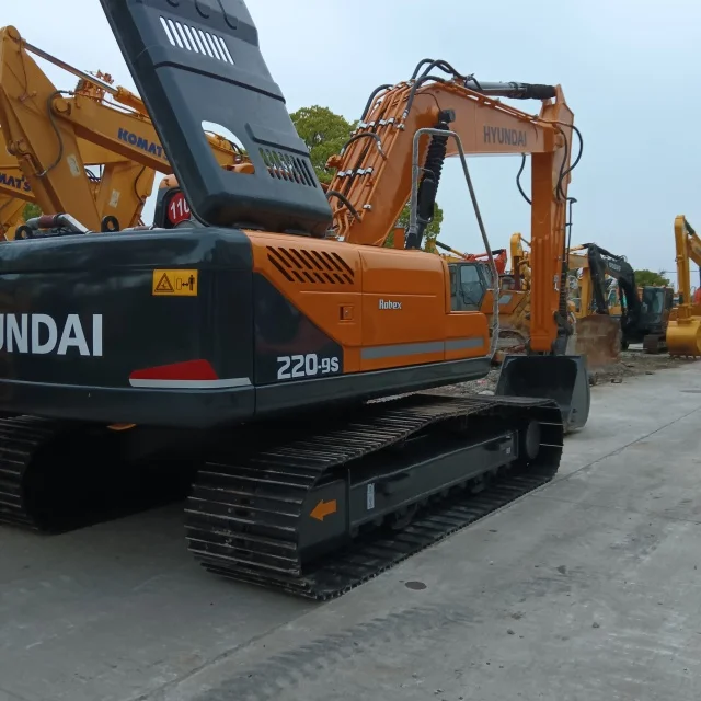 High Quality Second Hand Hyundai 220LC-9S Crawler Excavator Machine Best Selling China Cummins Caterpillar Pump Cheap Price