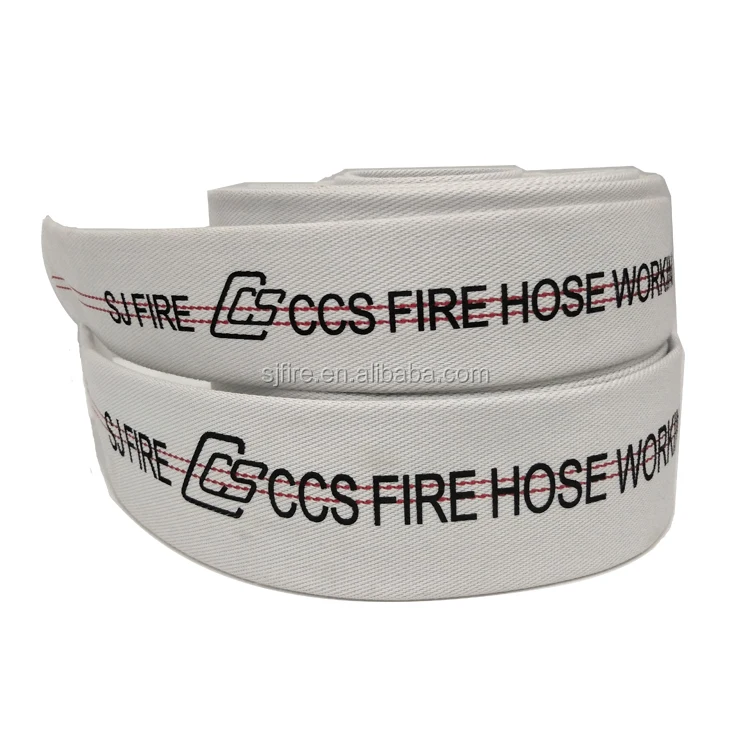 White Delivery Water Hose 1/2/3/4 Inch Flexible Canvas Fire Hose