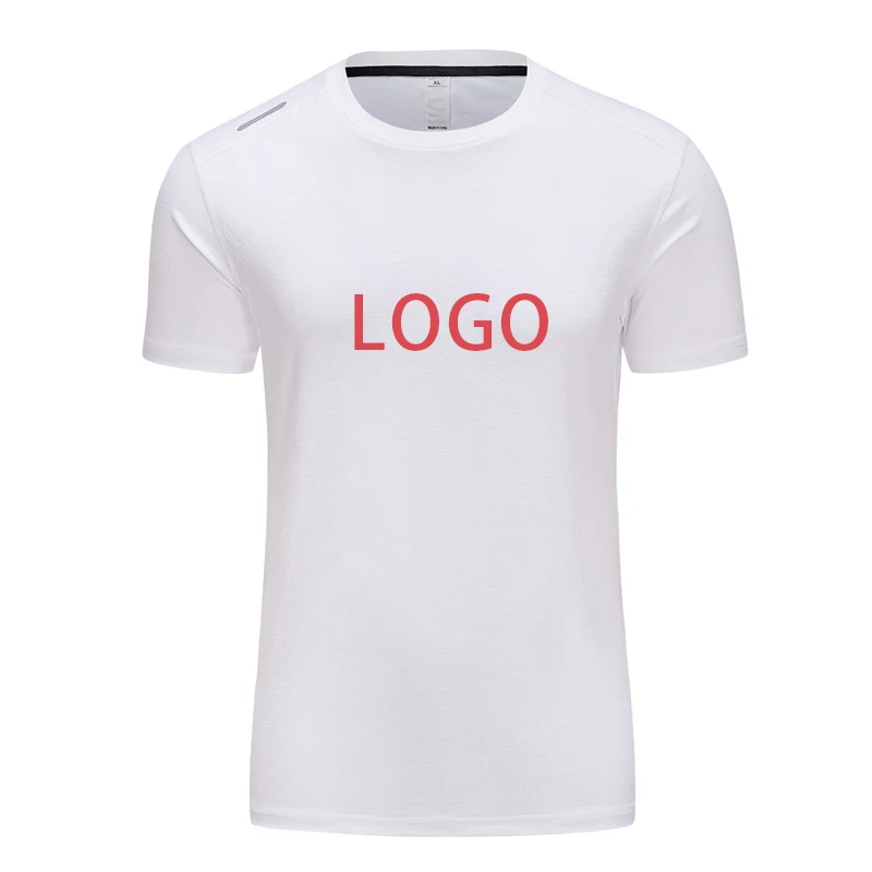Wholesale Custom Athletic Dry Fitness Sports Wear Blank T Shirt Short Sleeve Mens Plain Gym T-Shirt