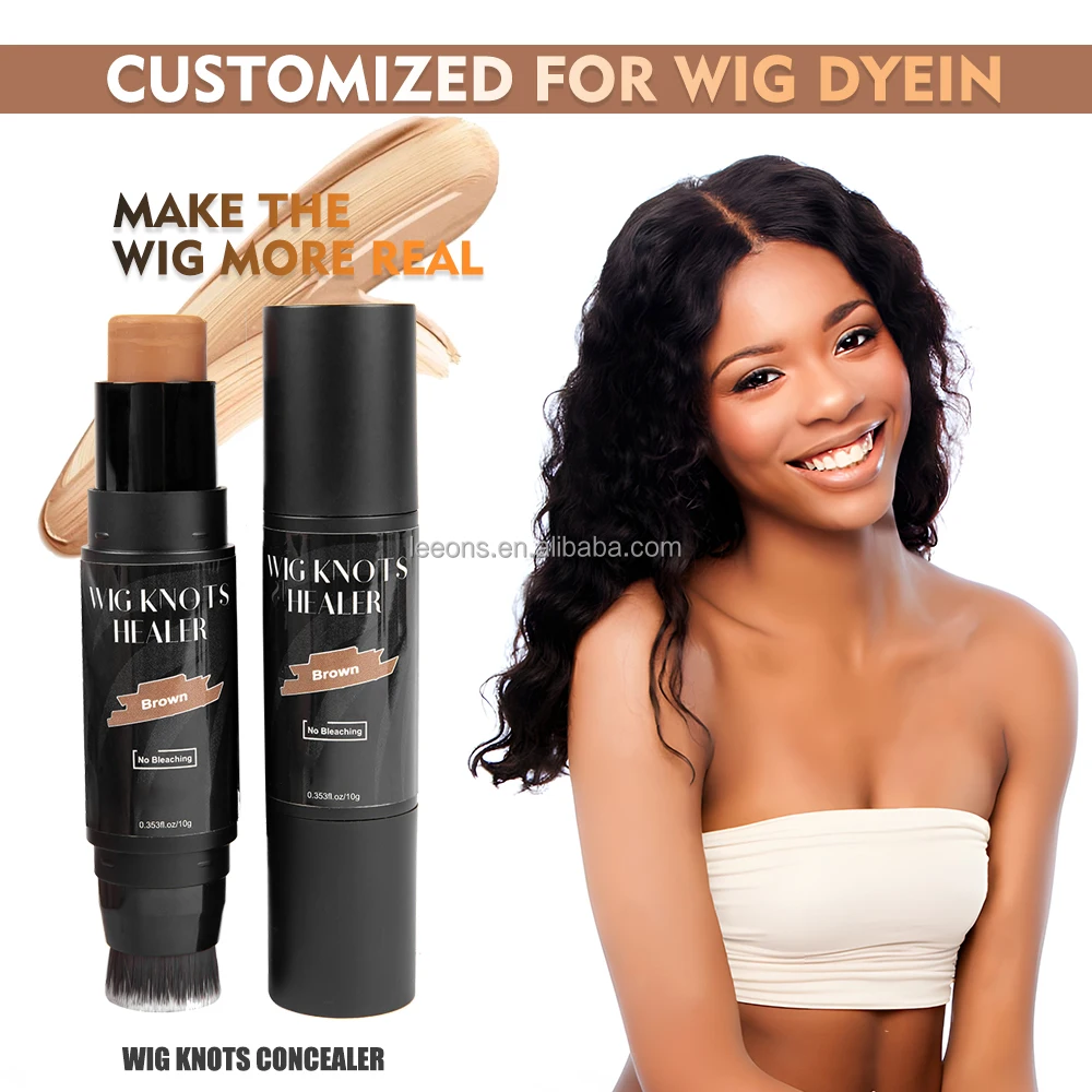 Private Label Wig Dye Pen Natural Look Color Wig Pen Washable Hair Dye Pen Stick with Brush