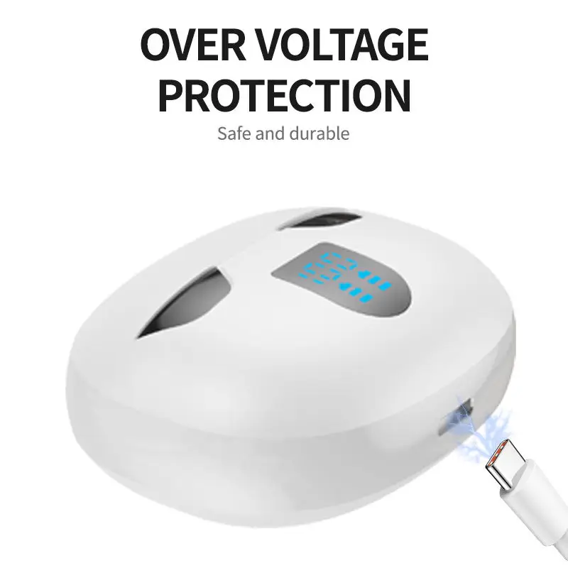 X22 Mini TWS Earbuds with Digital LED Display Smart Touch Control Waterproof Type-C Headset Sports Noise Cancelling Earphone