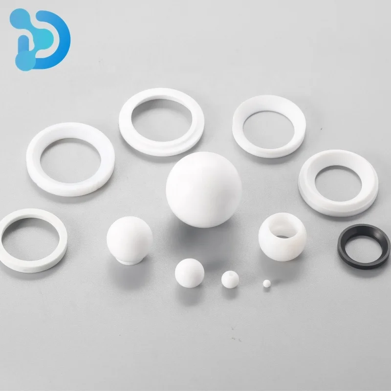 High-precision corrosion resistance ptfe valve seal machined ptfe valve seat balls
