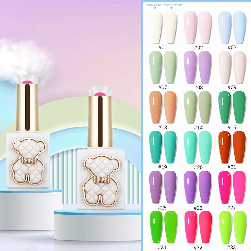 ZRKGEL Odorless 36 colors nail gel nail factory private label Macaron uv gel polish free sample soak off  nail polish set