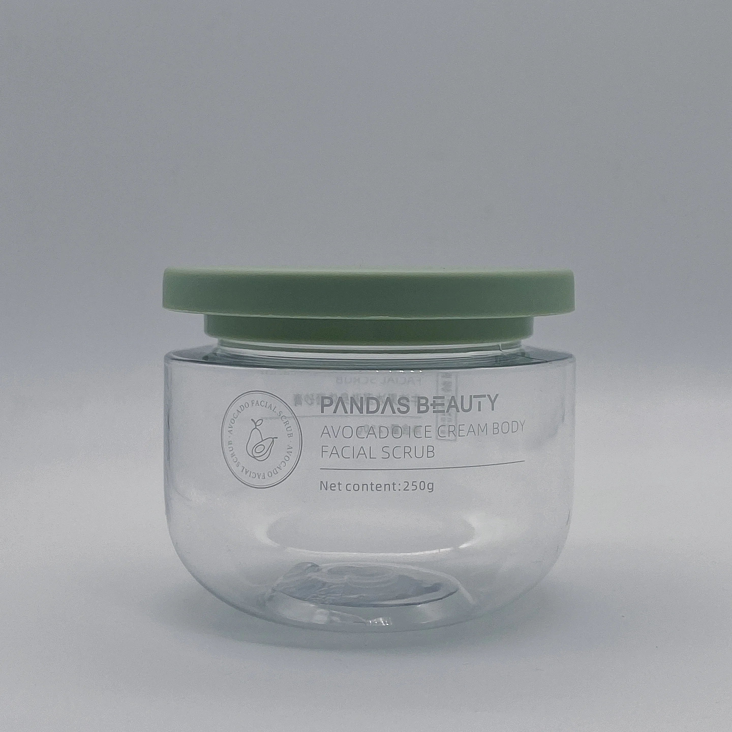 Yueyi Empty Wholesale 250g Plastic Cream Jar  Body Butter Packaging Jar Containers Plastic Bottle Jar With Private Label
