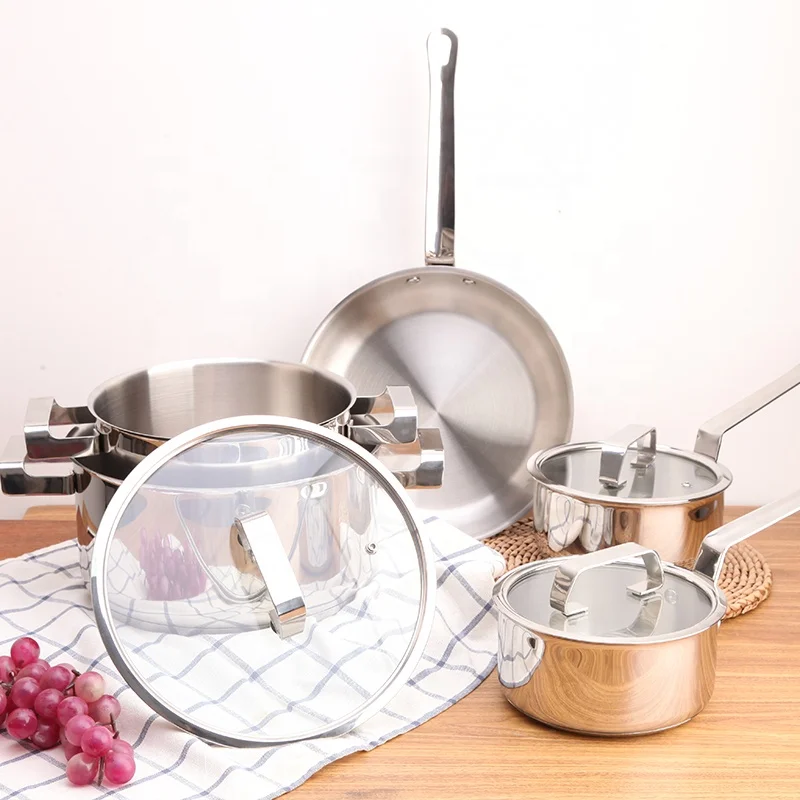 AAA 39 years Manufacturer 18/10  kitchen utensils induction capsule bottom cooking pot kitchenware stainless steel cookware set