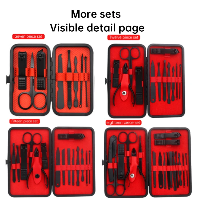 New Arrivals 7 piece set Private Label Ladies Manicure Nail Pedicure Tool Set Kit Manufacturer,manicure pedicure set