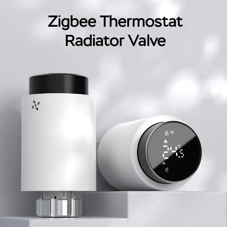 Tuya Smart Zigbee3.0 TRV Thermostat Digital Smart Thermostatic Radiator Valve Home Water Heating WiFi Controller Room