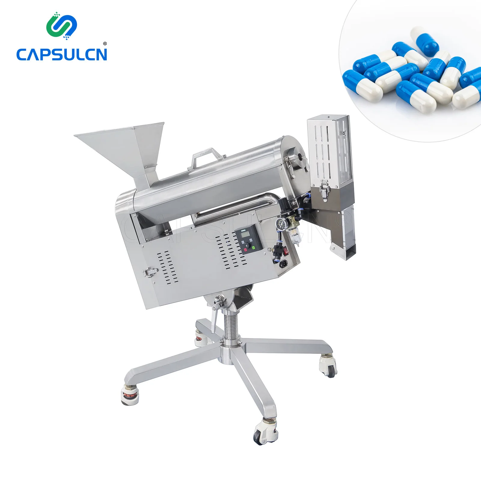 
HSL-C100A Capsule Polisher Tablet Polishing And Sorting Machine 