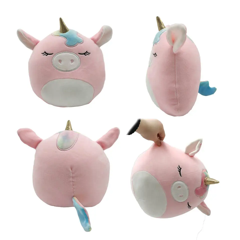 OEM squishy mallow mellow Plushie Panda axolotl Cow Bunny Dragon Unicorn strawberry frog bee avocado Pillow stuffed plush to