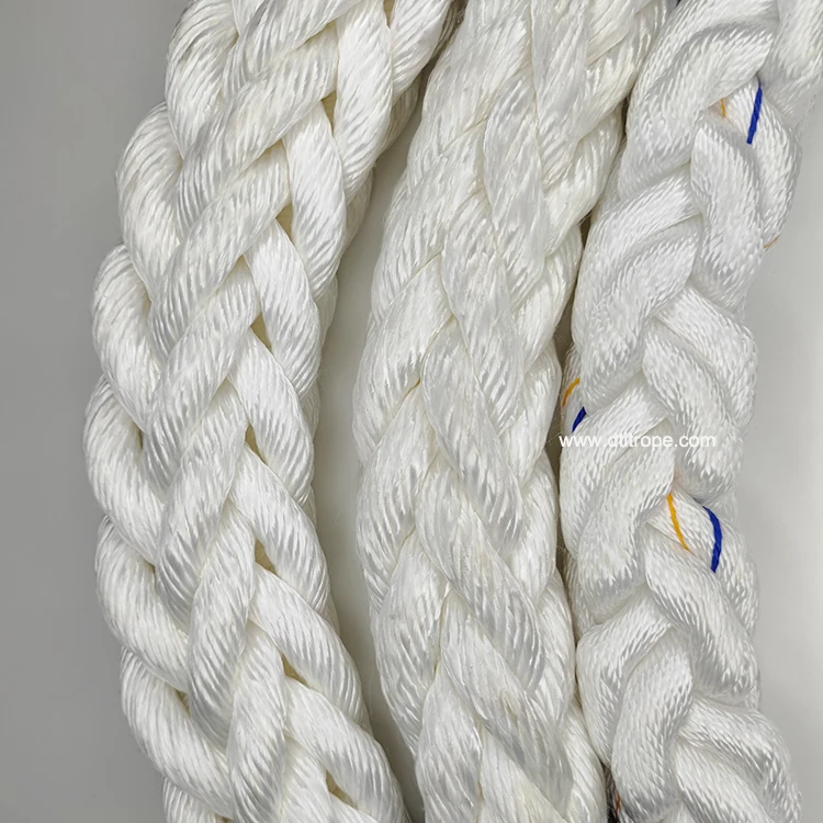85mm polypropylene floating rope 12 strand polyester ropes 96mm 8 strand polypropylene danline rope