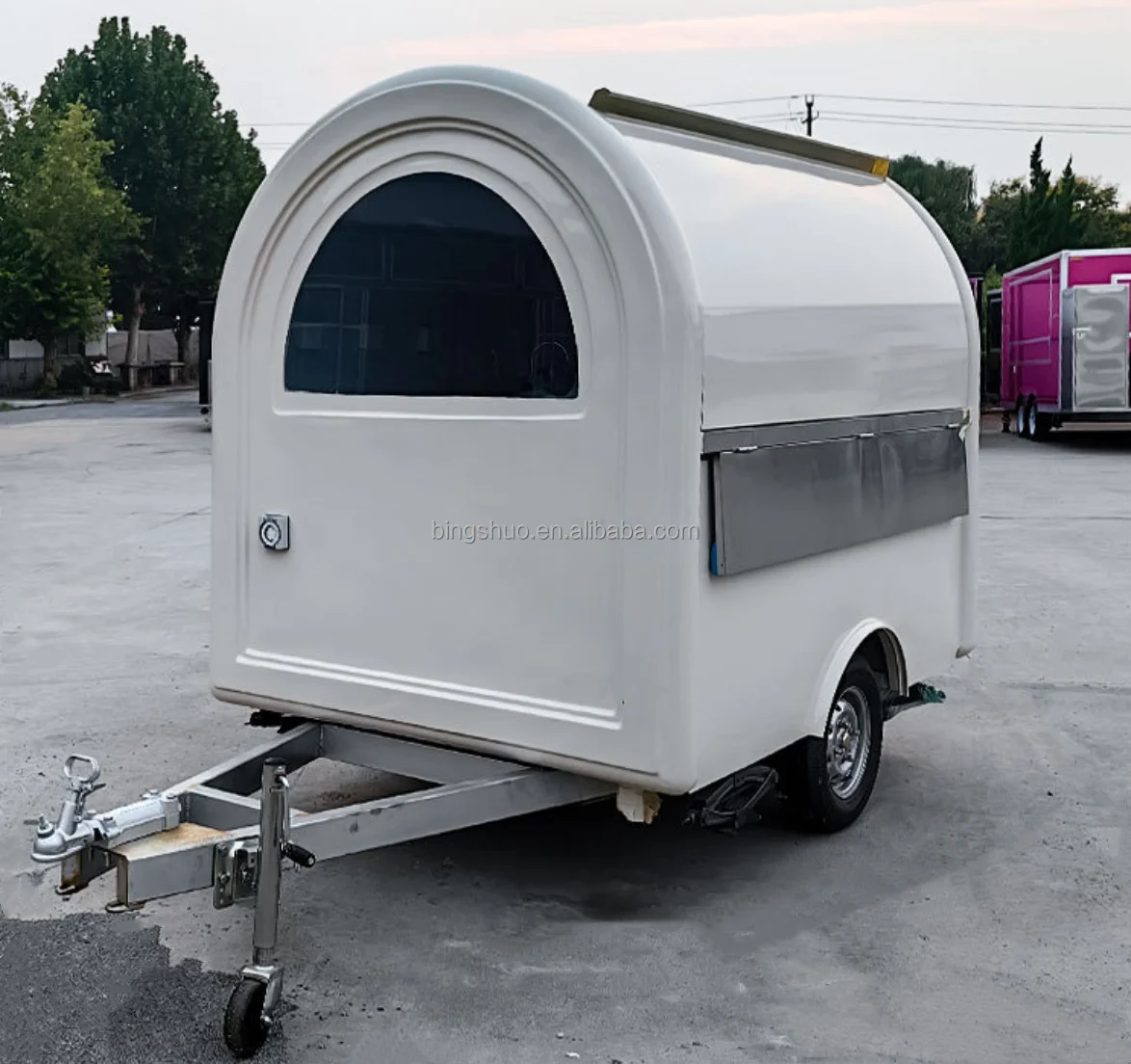 USA & Europe Commercial Fast Food Trailer Van Cart Mobile Commercial BBQ & Ice Cream Van for Home Use for Sale