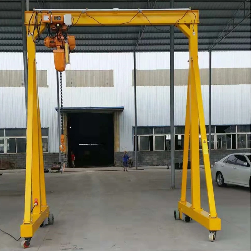 Simple convenient and diverse small movable height-adjustable 500kg to 5ton 10ton electric or manual mobile gantry
