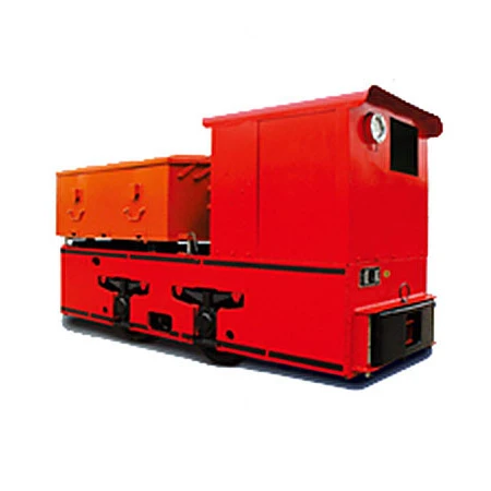 Explosion-proof shunting locomotive for mining