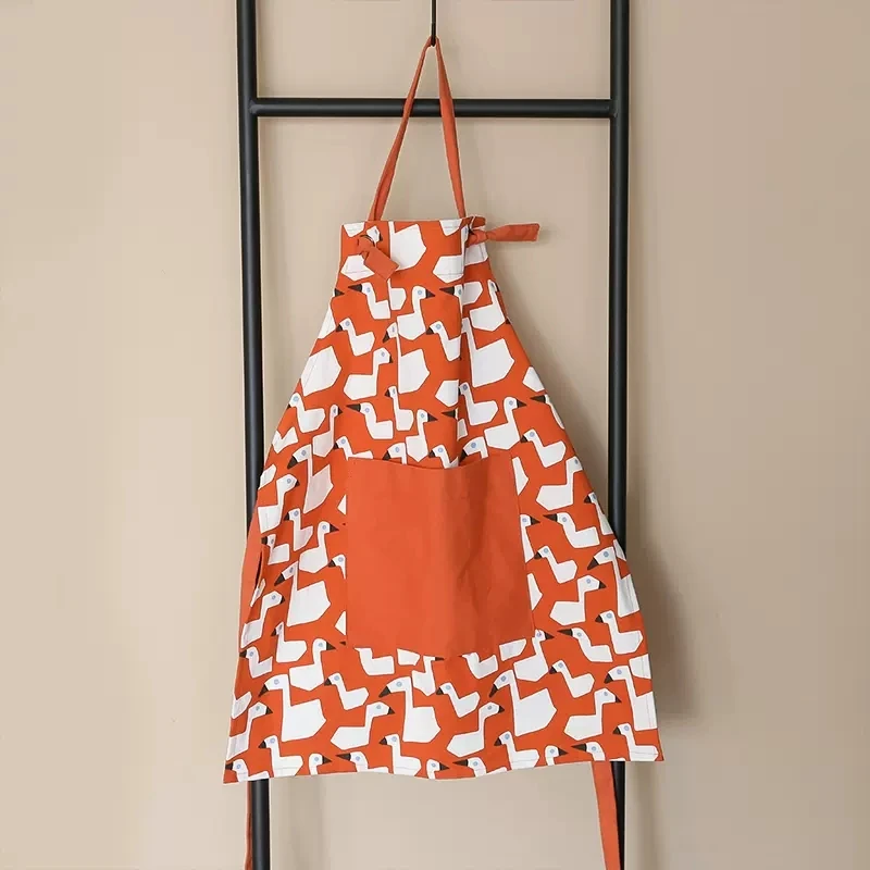 Wholesale Custom Logo printing Design Cotton canvas Apron Kitchen Cooking Aprons