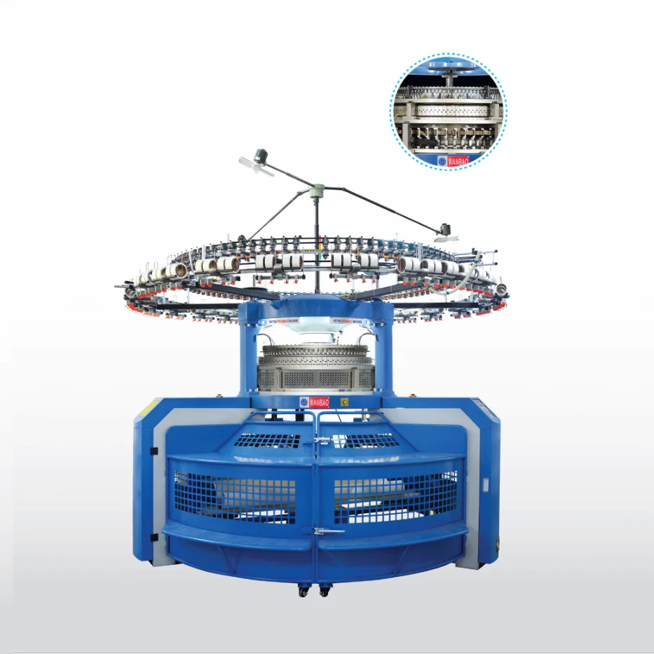 WANBAO High-grade Clothing Fabrics Single Jersey Circular  Knitting  Machine