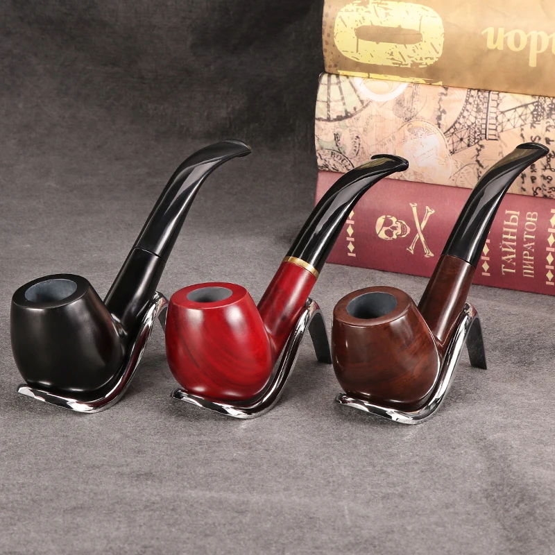 Erliao 508 Quality Hand Wood Smoking Pipe Set Wholesale Tobacco Wooden Smoking Pipes with Accessories